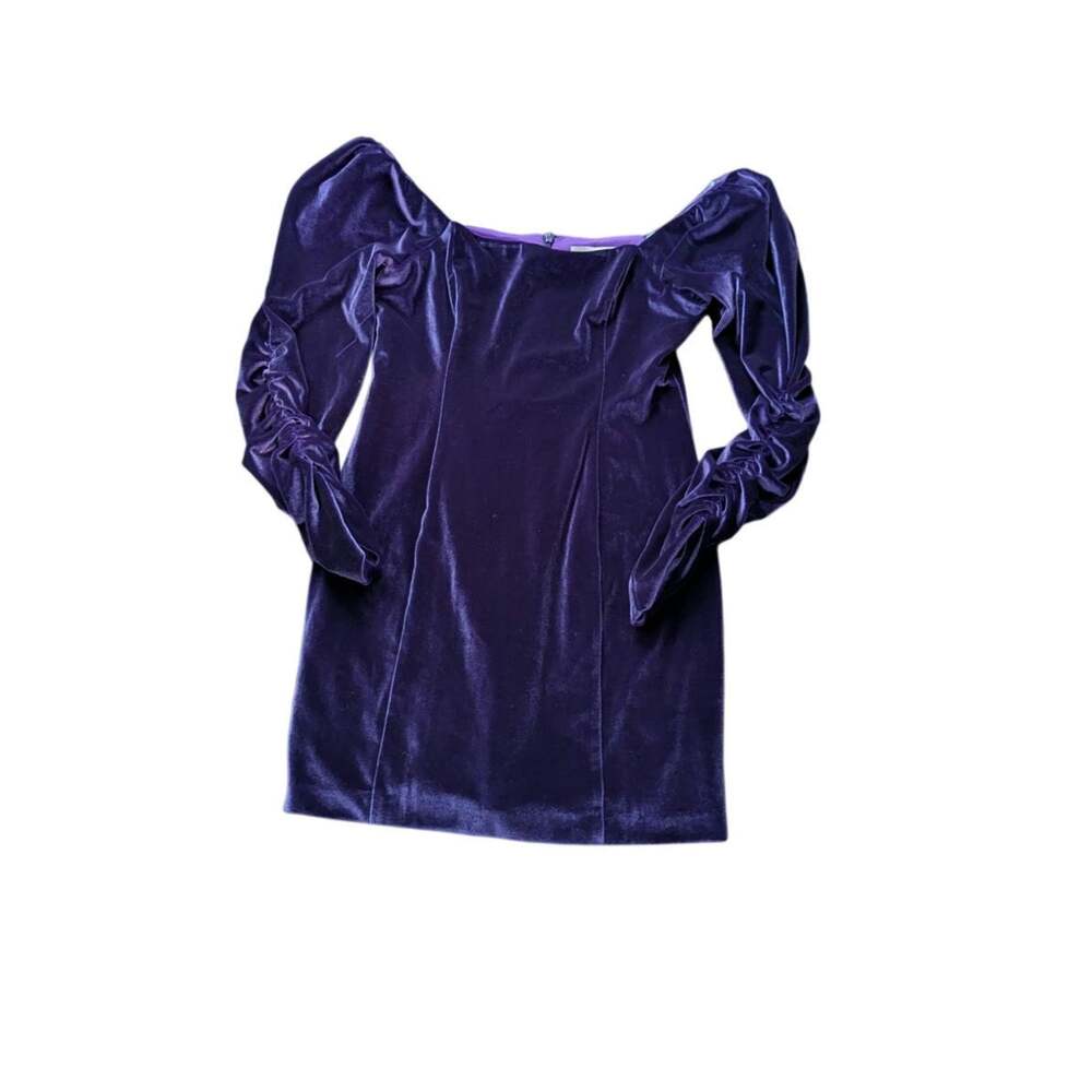 NWOT Hutch Purple Velvet Mini Dress SAMPLE